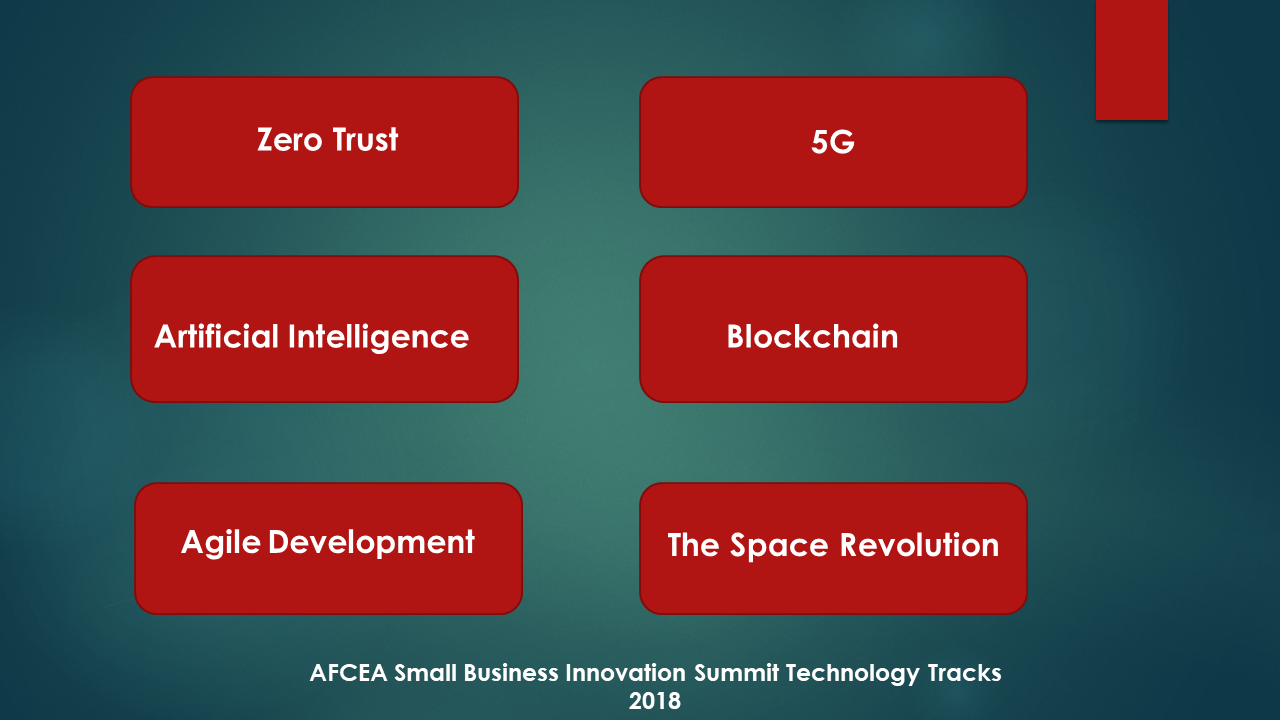 Tech Talks from 2018 AFCEA Small Business Innovation Summit Moving to Mainstream